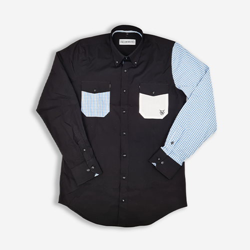 Cantal Shop | CHEMISE IPEKNUR À CARREAUX BLEU SALERS 15