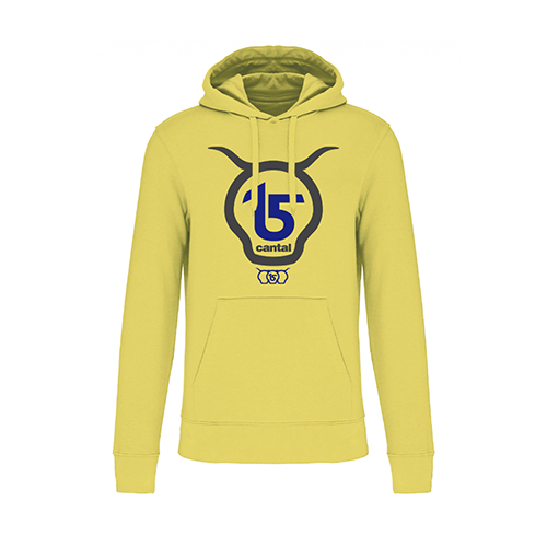 Cantal Shop | SWEAT À CAPUCHE JAUNE SALERS 15