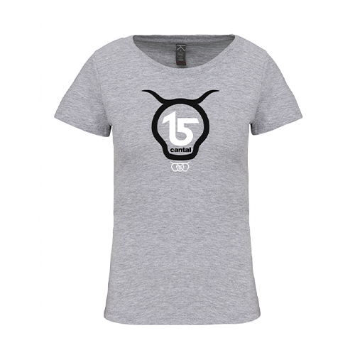 Cantal Shop | TEE-SHIRT GRIS CHINÉ SALERS 15