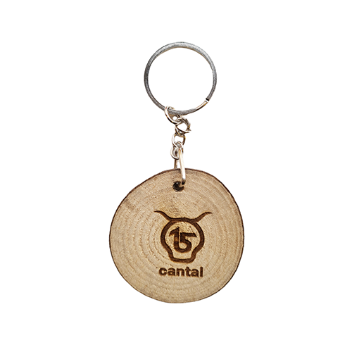 Cantal Shop | PORTE-CLÉS EN BOIS ROND SALERS 15