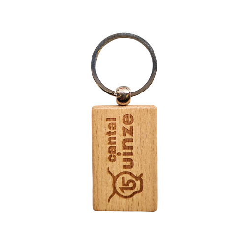 Cantal Shop | PORTE CLÉS EN BOIS RECTANGLE SALERS 15