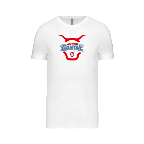 Cantal Shop | TEE-SHIRT CAPTAIN CANTAL BLANC