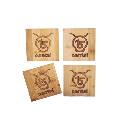 Cantal Shop | SET DE SOUS VERRE EN BAMBOU SALERS 15