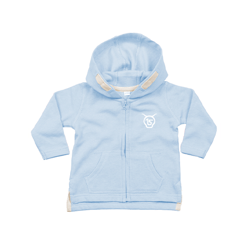 Cantal Shop | SWEAT ZIPPÉ À CAPUCHE BLEU CIEL SALERS 15 