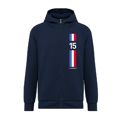 Cantal Shop |  - SWEAT À CAPUCHE ZIPPÉ BBR MARINE