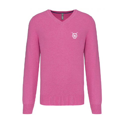 Cantal Shop |  - PULL COL V SALERS 15 ROSE