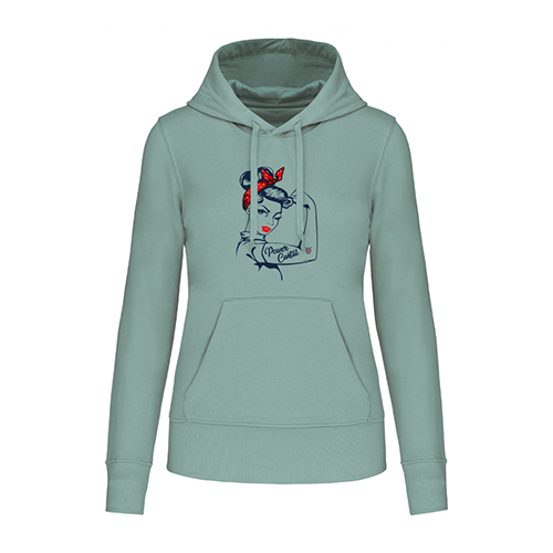 Cantal Shop |  - SWEAT À CAPUCHE POWER CANTAL SAUGE