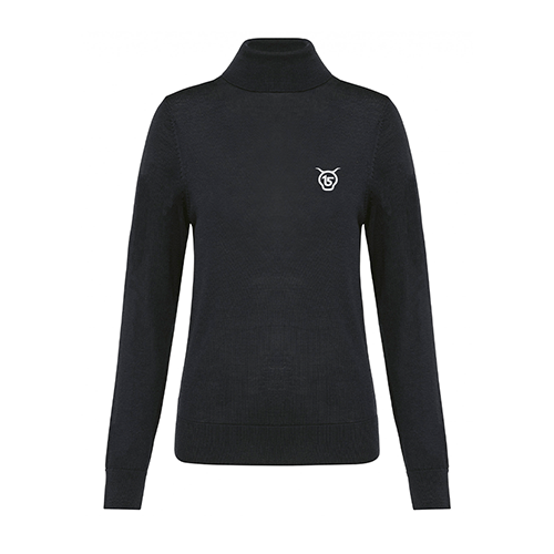 Cantal Shop |  - PULL COL ROULÉ EN LAINE SALERS 15 NOIR