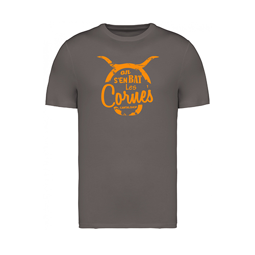 Cantal Shop |  - TEE-SHIRT ON S'EN BAT LES CORNES GRIS