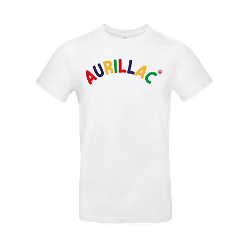 Cantal Shop |  - TEE-SHIRT VILLE AURILLAC BLANC