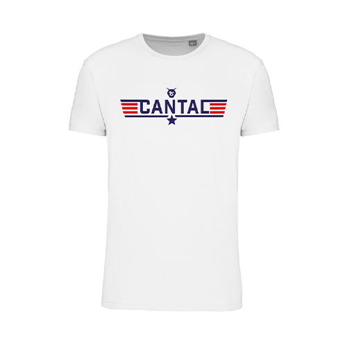 Cantal Shop |  - TEE-SHIRT TOP GUN CANTAL BLANC