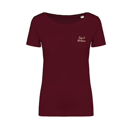 Cantal Shop |  - TEE-SHIRT ESPRIT NATURE BORDEAUX
