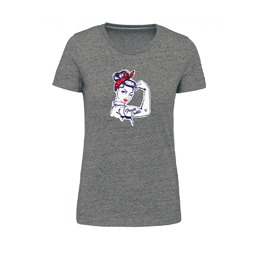 Cantal Shop |  - TEE-SHIRT POWER CANTAL GRIS CHINÉ