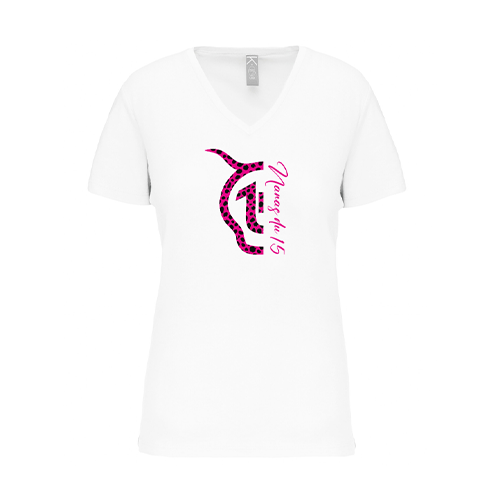 Cantal Shop |  - TEE-SHIRT NANAS DU QUINZE LÉOPARD BLANC