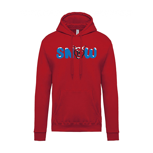 Cantal Shop |  - SWEAT À CAPUCHE SNOW ROUGE