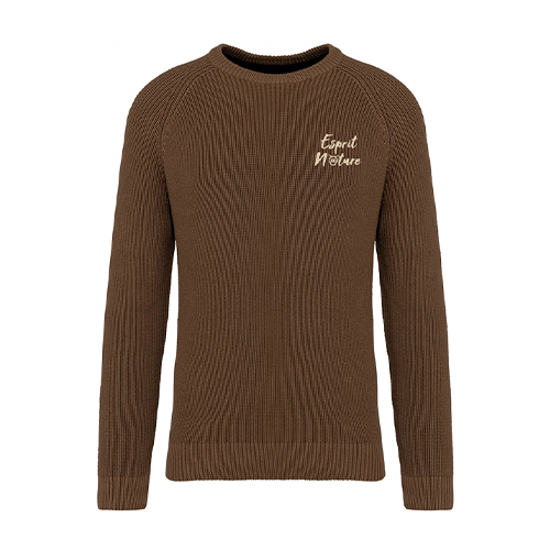 Cantal Shop |  - PULL ÉPAIS TRICOTÉ ESPRIT NATURE MARRON