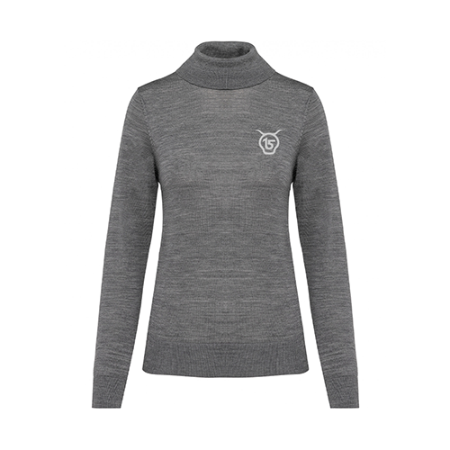 Cantal Shop |  - PULL COL ROULÉ EN LAINE SALERS 15 GRIS