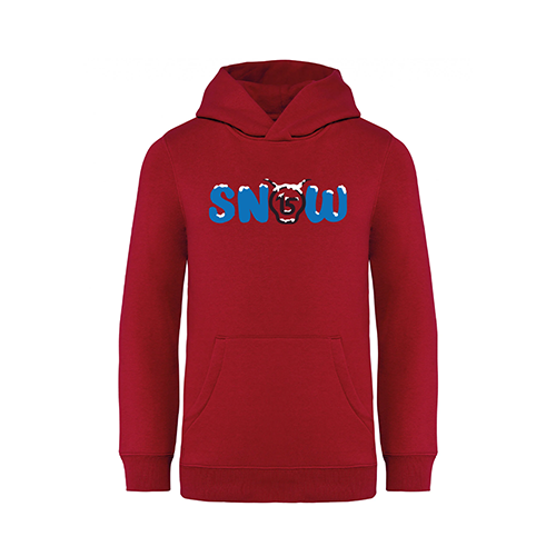 Cantal Shop |  - SWEAT À CAPUCHE ENFANT SNOW HIBISCUS