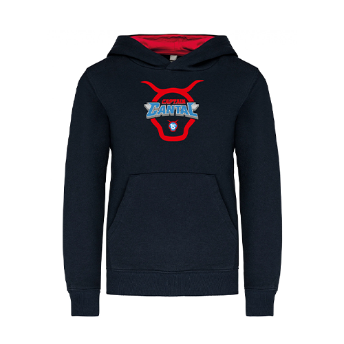 Cantal Shop |  - SWEAT À CAPUCHE ENFANT CAPTAIN CANTAL MARINE