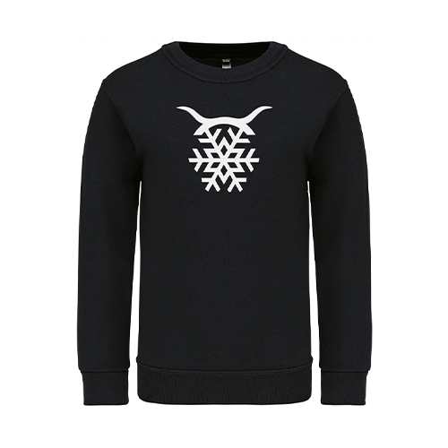 Cantal Shop |  - SWEAT ENFANT FLOCON NOIR