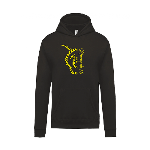 Cantal Shop |  - SWEAT À CAPUCHE ENFANT NANAS DU QUINZE NOIR