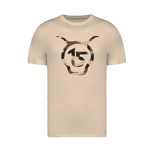 Cantal Shop |  - TEE-SHIRT MILITAIRE BEIGE CHINÉ