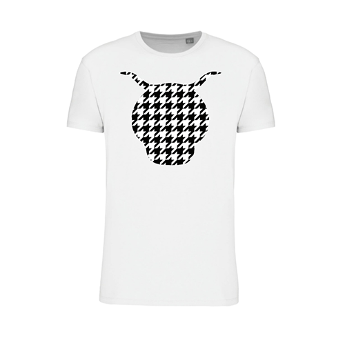 Cantal Shop |  - TEE-SHIRT PIED DE POULE BLANC