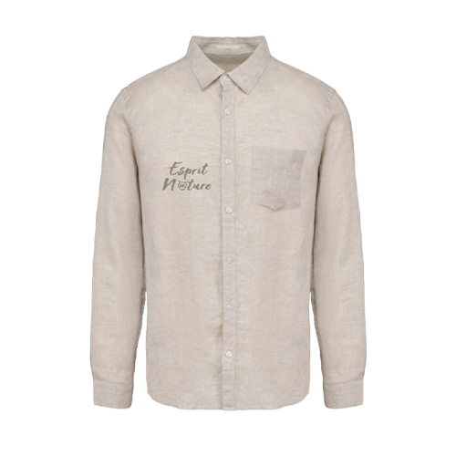 Cantal Shop |  - CHEMISE EN LIN ESPRIT NATURE BEIGE