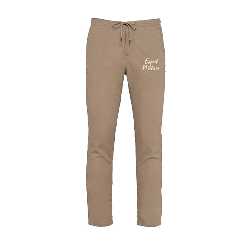 Cantal Shop |  - PANTALON EN LIN ESPRIT NATURE BEIGE