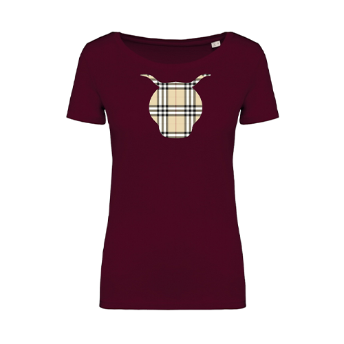 Cantal Shop |  - TEE-SHIRT CARO BORDEAUX