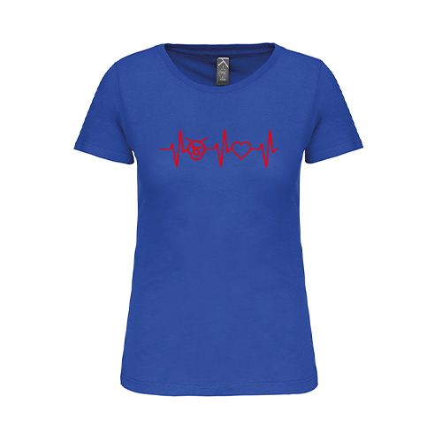 Cantal Shop |  - TEE-SHIRT ÉLECTROCARDIOGRAMME BLEU