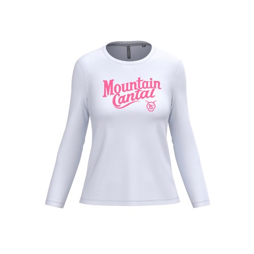 Cantal Shop | TEE SHIRT MANCHES LONGUES MOUNTAIN CANTAL BLANC