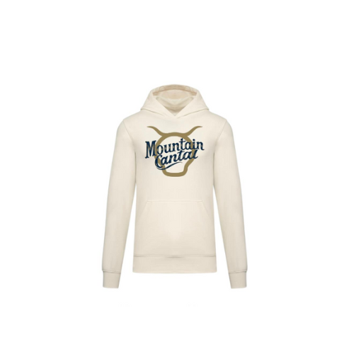Cantal Shop | SWEAT CAPUCHE TETE MOUNTAIN CANTAL BLANC
