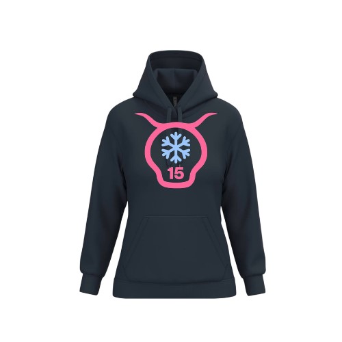 Cantal Shop | SWEAT CAPUCHE FLOCON TORSE BLEU MARINE