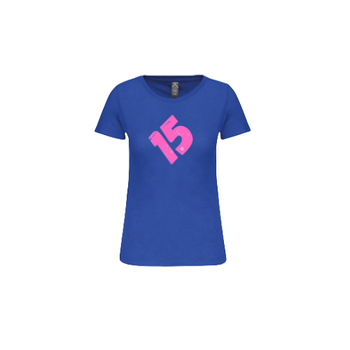 Cantal Shop | TEE SHIRT FEMME 15 BIAIS BLEU AZUR