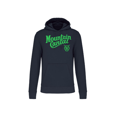 Cantal Shop | SWEAT CAPUCHE MOUNTAIN CANTAL BLEU MARINE