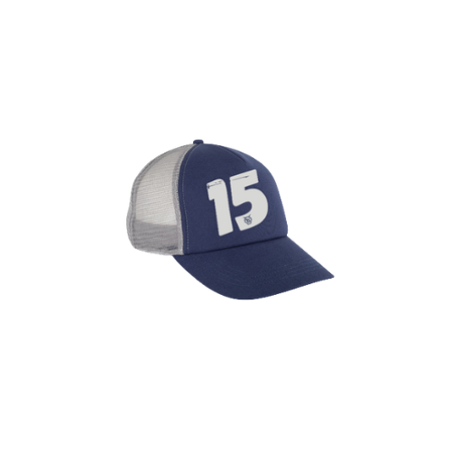 Cantal Shop | CASQUETTE TRUCKER 15 BIAIS BLEU MARINE / GRIS
