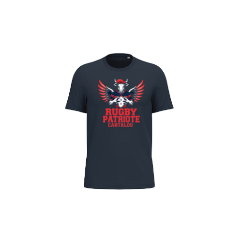 Cantal Shop | TEE SHIRT COQ PATRIOTE TORSE BLEU MARINE
